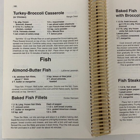 Ross Calvary United Methodist Church Centennial Cookbook 1894-1994 Spiral Bound - Picture 15 of 16